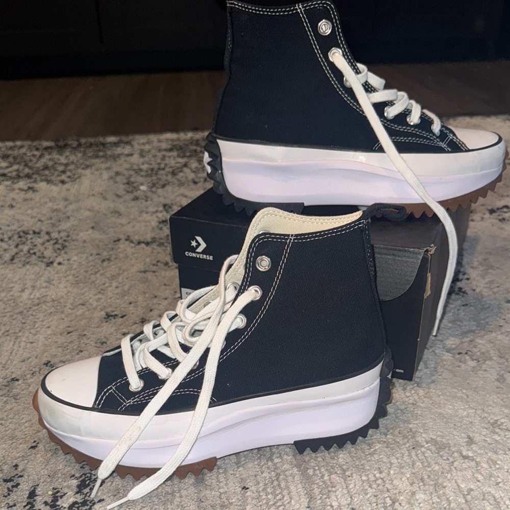 Converse Black Platform High-Tops - Picture 4 of 4